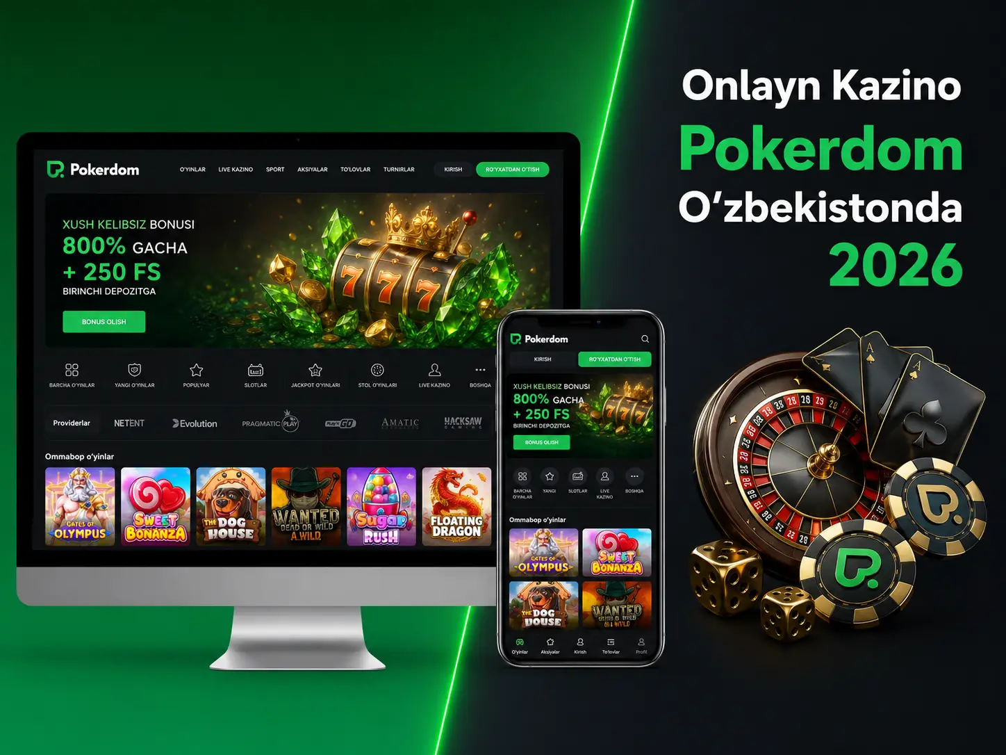 Pokerdom Rasmiy Kazino Veb Saytiga O‘zbekistonda