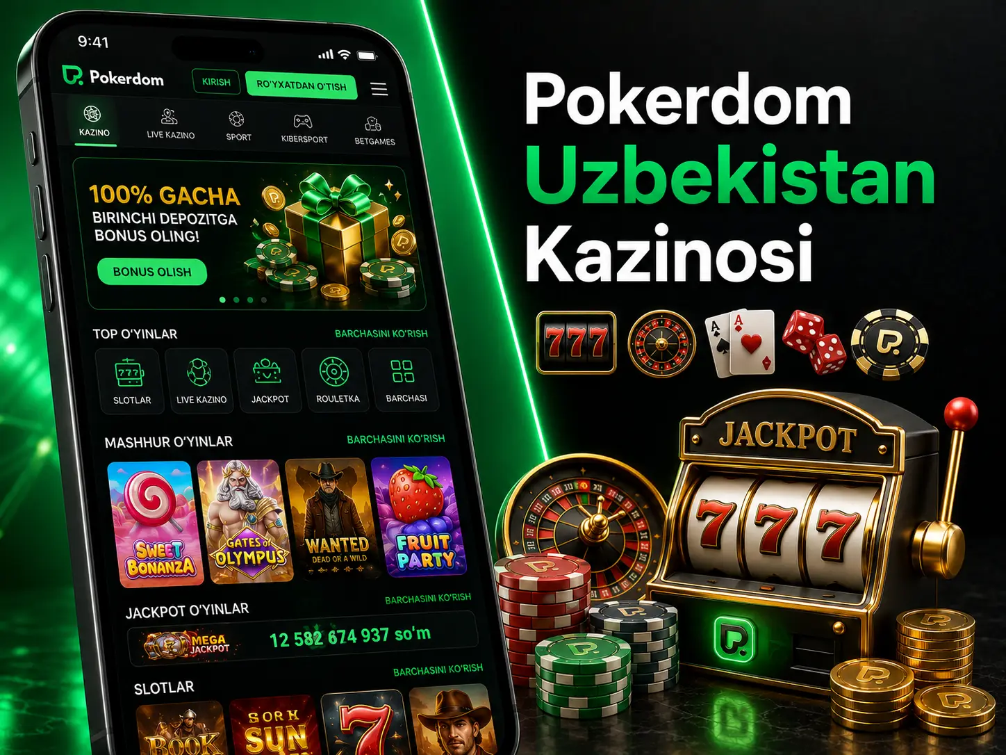 Pokerdom Uzbekistan platformasi qanday ishlaydi